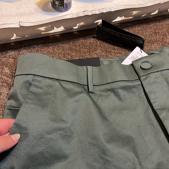 NWT Banana Republic 11” Green Emerson Shorts - Size 36 - Picture 5 of 6